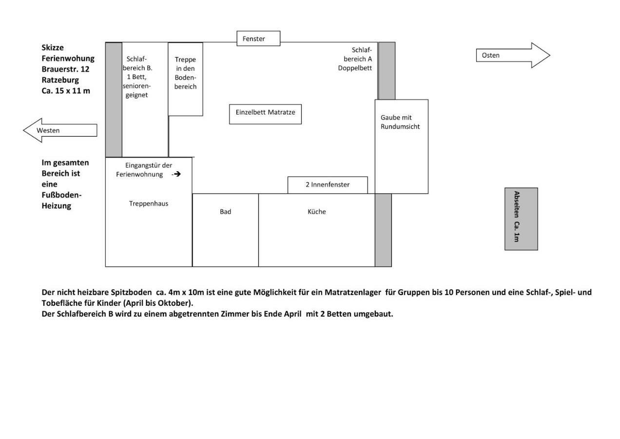 Traumhafte Ferienwohnung Ratzeburg Bagian luar foto
